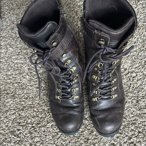 Woman’s size 9. Brown Leather Boots. Harley Davidson.